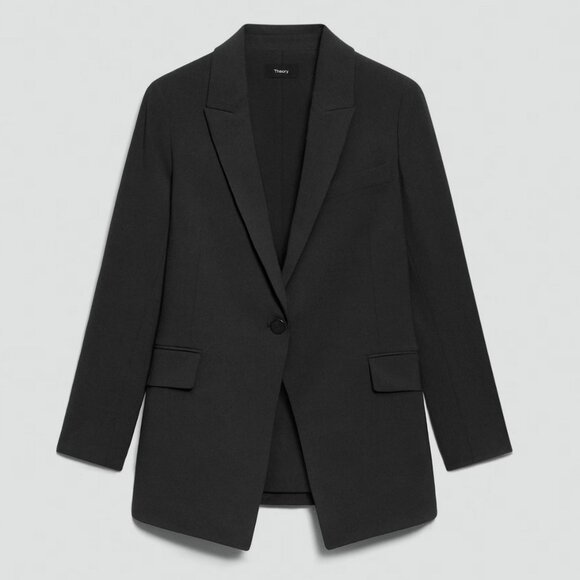 Theory Etiennette Blazer in Good Wool - Picture 1 of 14